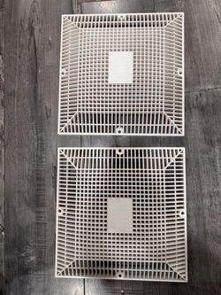 2pk NEPTUNE BENSON 12"x12" White Flat Grate Replacement Prt# 1000-8(contact info removed)-8(contact info removed)-8(contact info removed)-8346      C5