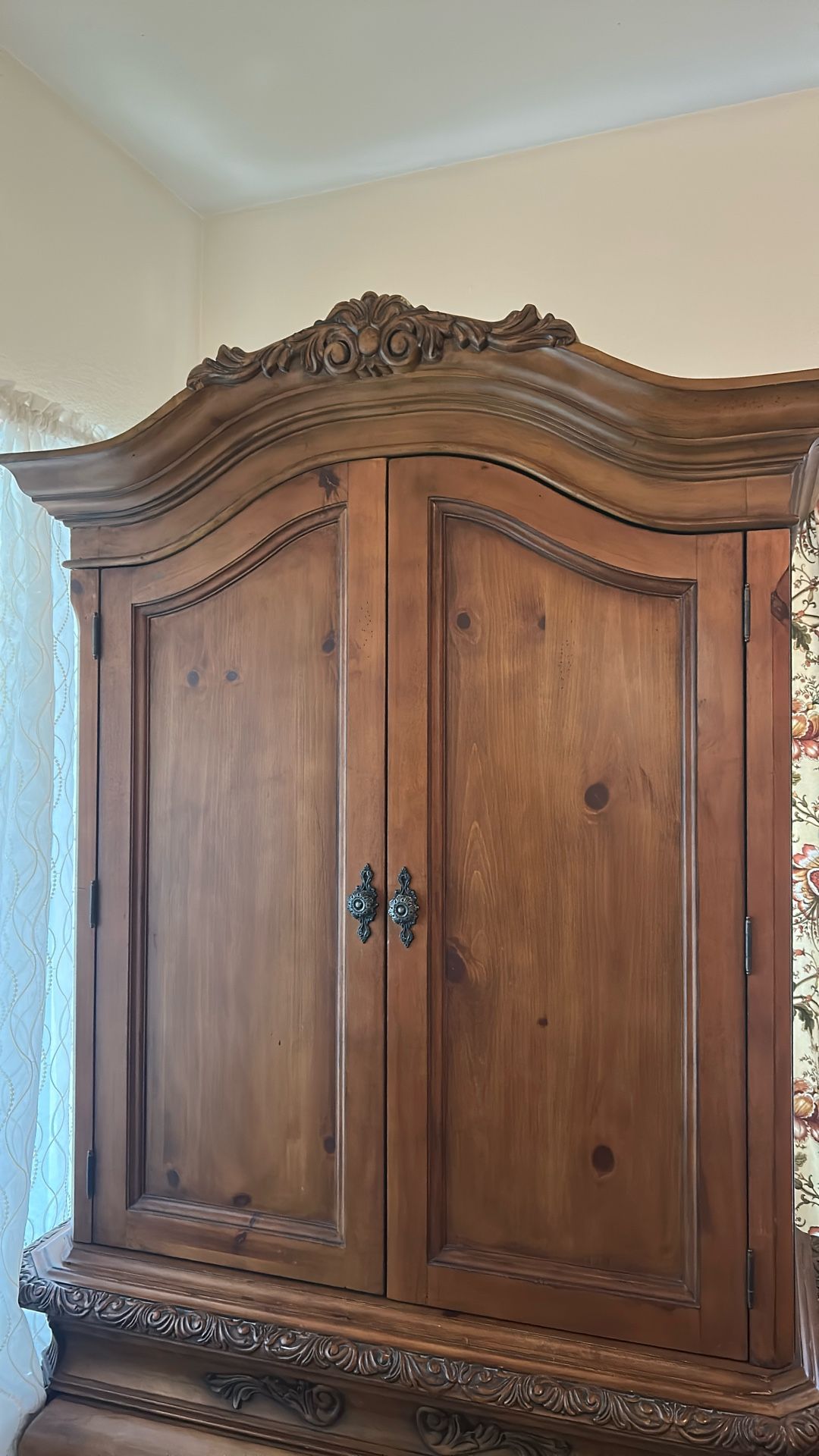 Scrolled Armoire Wooden From Ashley