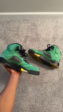 Air Jordan 5 Green Suede