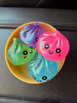 Glitter Dumpling Squishy Toy Set