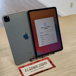 Apple iPad Pro 11in 4th Gen M2 Chip Wifi And LTE - $1 DOWN PAYMENT - NO CREDIT NEEDED