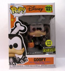Funko Pop! Disney: Skeleton Goofy #1221 Glow in the Dark Halloween –NIB
