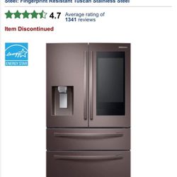 Samsung  Refrigerator Model # RF22R7551DT