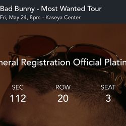 Bad Bunny tickets 