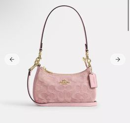 Coach Pink Denim Teri Mini Crossbody Bag