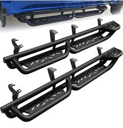 Running Boards Compatible with Vehicle 2022-2025 Toyota Tundra CrewMax Cab. 6 Inch Tundra Step Bars Carbon Steel Nerf Bars, Bed Access Side Steps Step