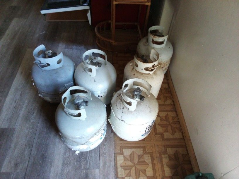 Six Propane Tanks