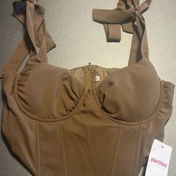 New Women’s Brown Stylish Shirt (Size XS)