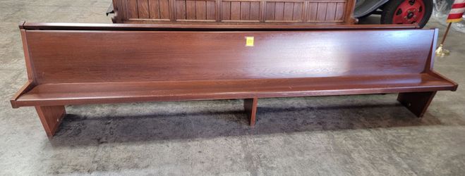 2 Pew Benches (12.5 feet long) Great Condition