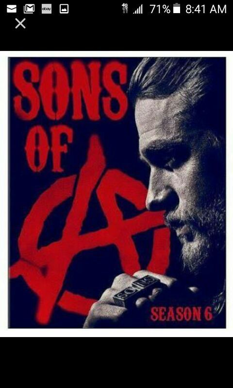 SONS OF ANARCHY Season 6 on Blu-ray 4 disk set Like NEW