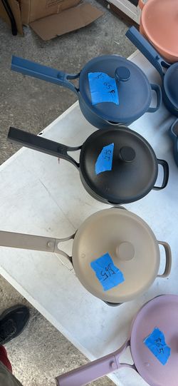Pans and pots  Comes with 8.5 inch pots Price is for each one   non stick  Brand: our place  Brand new  Pick up in sun valley  Cash only