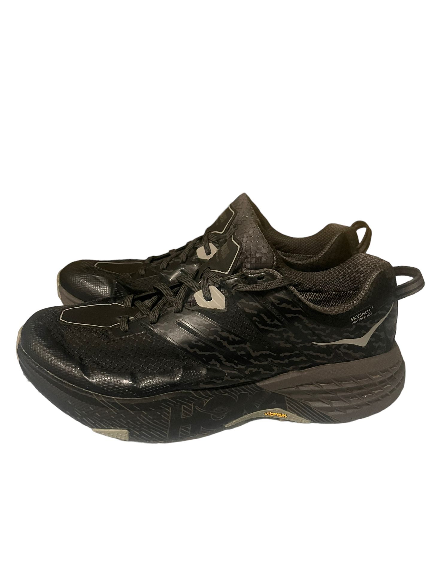 Hoka One One Speedgoat Skyshell WP Men's Black Grey Shoes Vibram