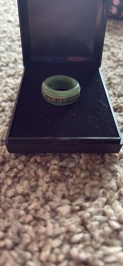 Jade Ring with 14k Gold