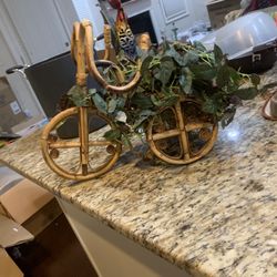 Antique Wooden Bicycle Decor