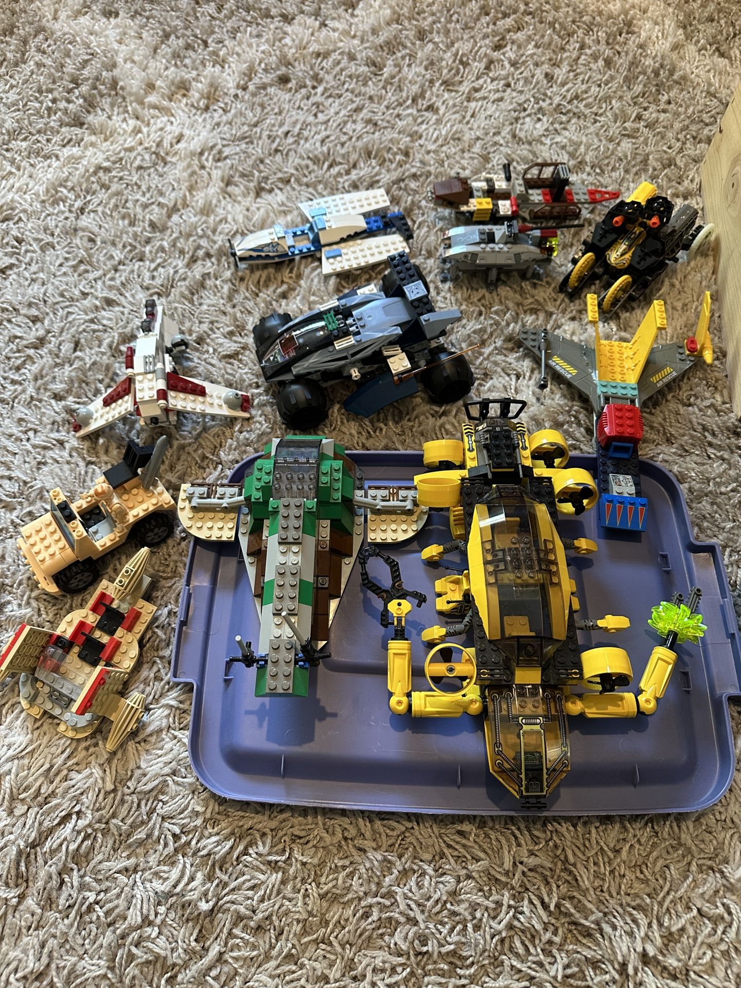 Lego sets and pieces. Several hundred pieces