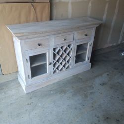Heavy Wood Wine/tv Stand / You Want To Do!