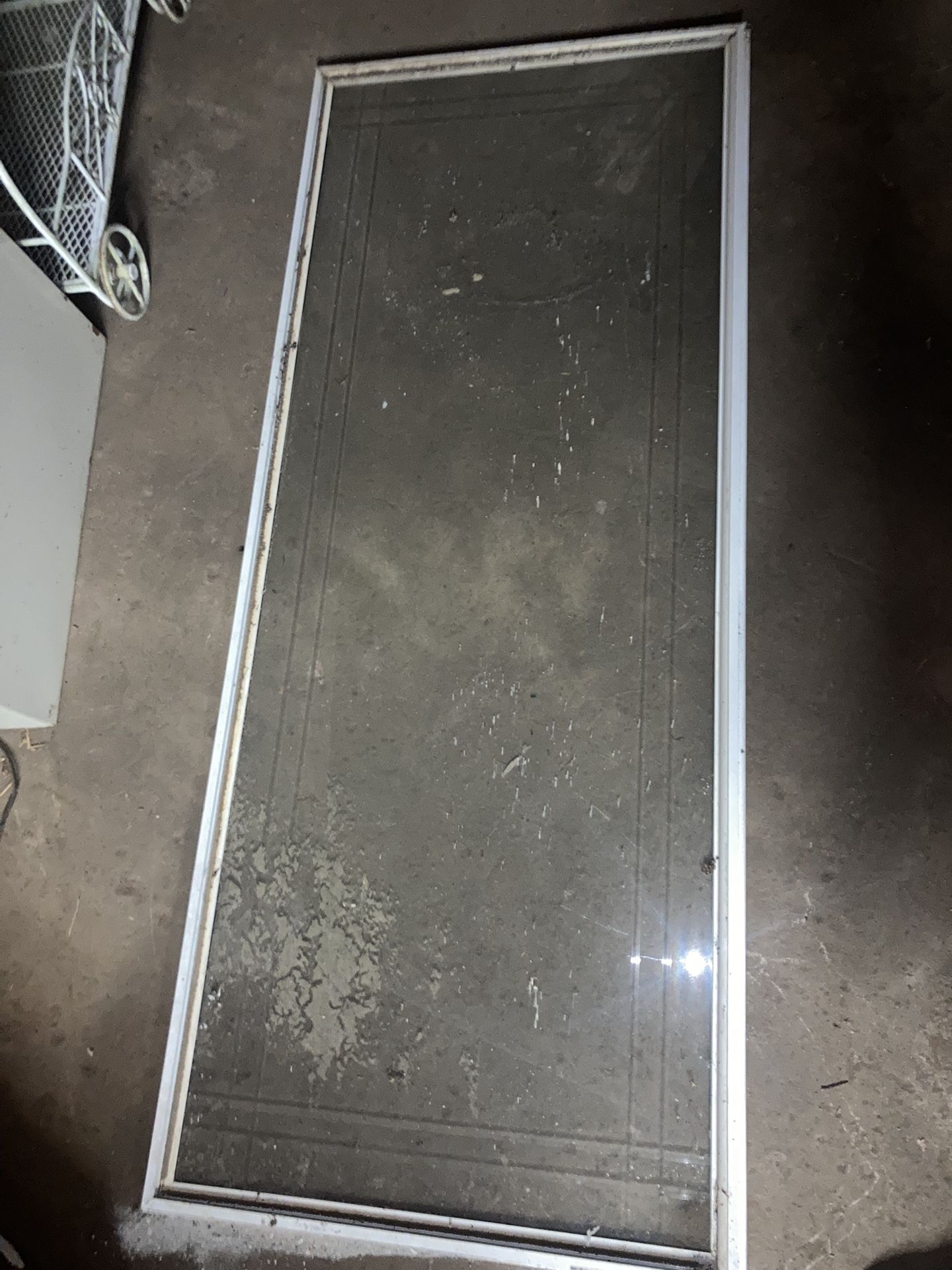Larson Glass Plane Security Screen Door Pane Only Used