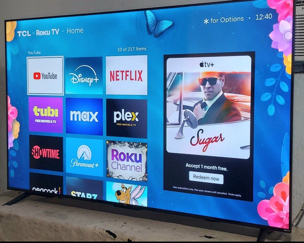 TCL 65"   4K  SMART TV  LED  HDR  With  APPLE TV   DOLBY  VISION  FULL  UHD  2160p 🔴( FREE  DELIVERY )  🔴NEGOTIABLE 🔴