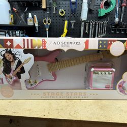 FAO Schwarz Kids Electric Guitar & Amp Set – NEW
