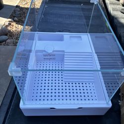 Glass Water Turtle Tank With Pump＆Filter 