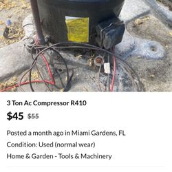 3 Ton Ac Compressor R410