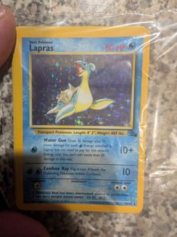 Lapras Holo Rare Pokémon Card 10/62