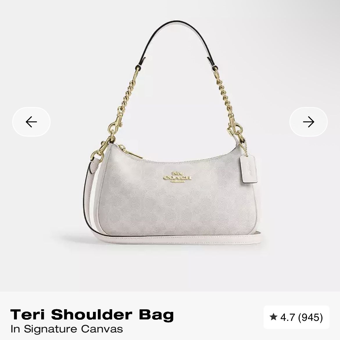 coach shoulder bag (new)