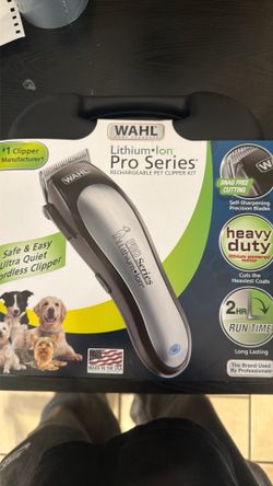 Wahl lithium ion pro series rechargeable pet clipper kit