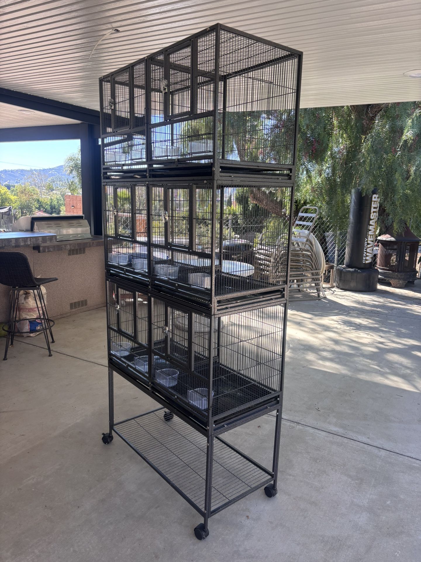 Triple Stack Bird Cage 
