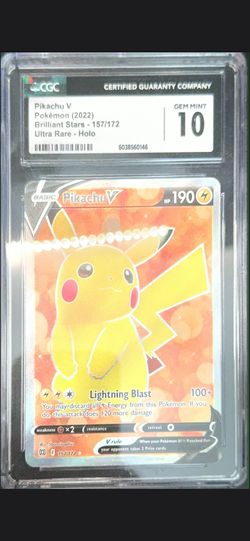 Pikachu V - Brilliant Stars 157/172 CGC 10