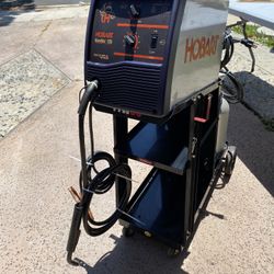 Hobart 135 MIG Welder With Full 75/25 Bottle And Empty CO2 Bottle And Spools And Accessories