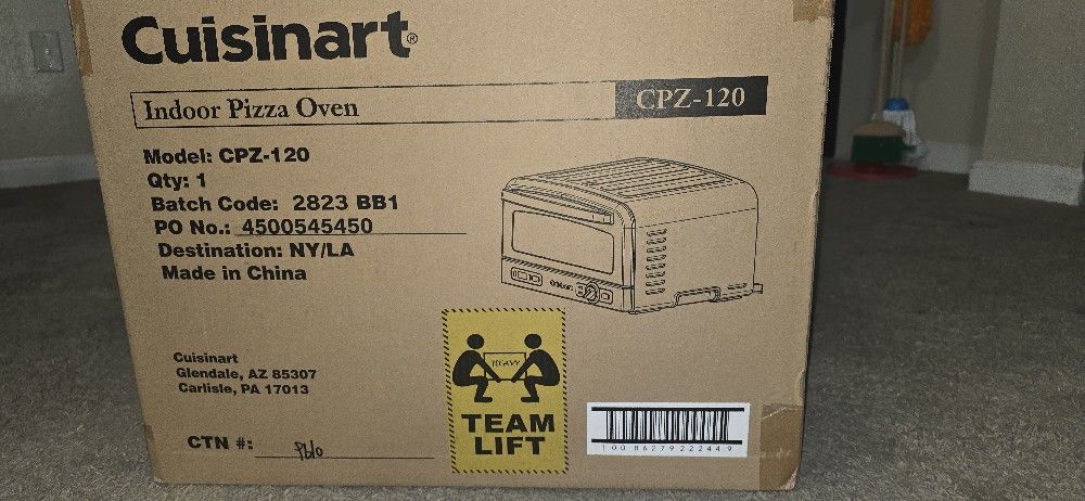Cpz120 Cuisinart Pizza Oven Brand New Never Opened