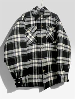 Renegade Men's button up Quilted Jacket Mid-Length Size Large