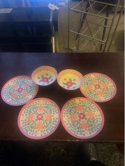 Spanish design plates and bowls