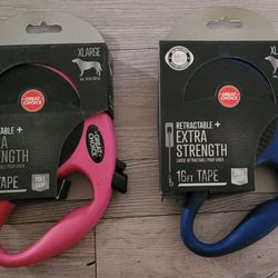 Retractable + Extra Strength Leashes (2) $15 Ea