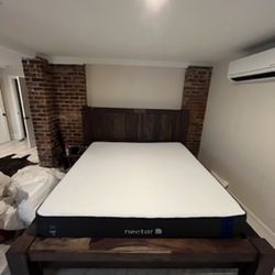 King Bed Frame, Solid Wood