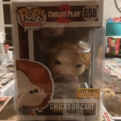 Pop Movies 658 Childs Play 2 Chucky On Cart/With Protective Case