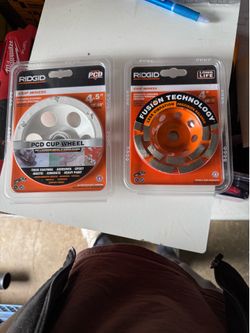 RIDGID PCD CUP WHEEL •THICK COATINGS •ADHESIVES •EPOXY •MASTIC •CONCRETE •HEAVY PAINT •REVESTIMIENTOS GRUESOS •ADHESIVOS •EPOXICA •CONCRETO •PINTURA P
