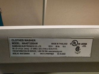 Samsung washer and General Electric Dryer