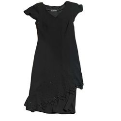 SL Fashion Black Beaded Dress 