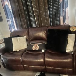 2 Piece Italian Leather Couches.