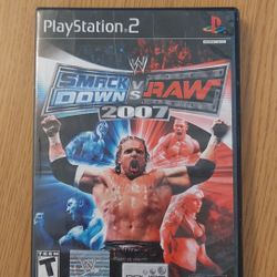 PS2 WWE Smackdown VS Raw 2007 Playstation 2 Game