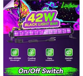 LINDTSINE 6 pack led black light bar