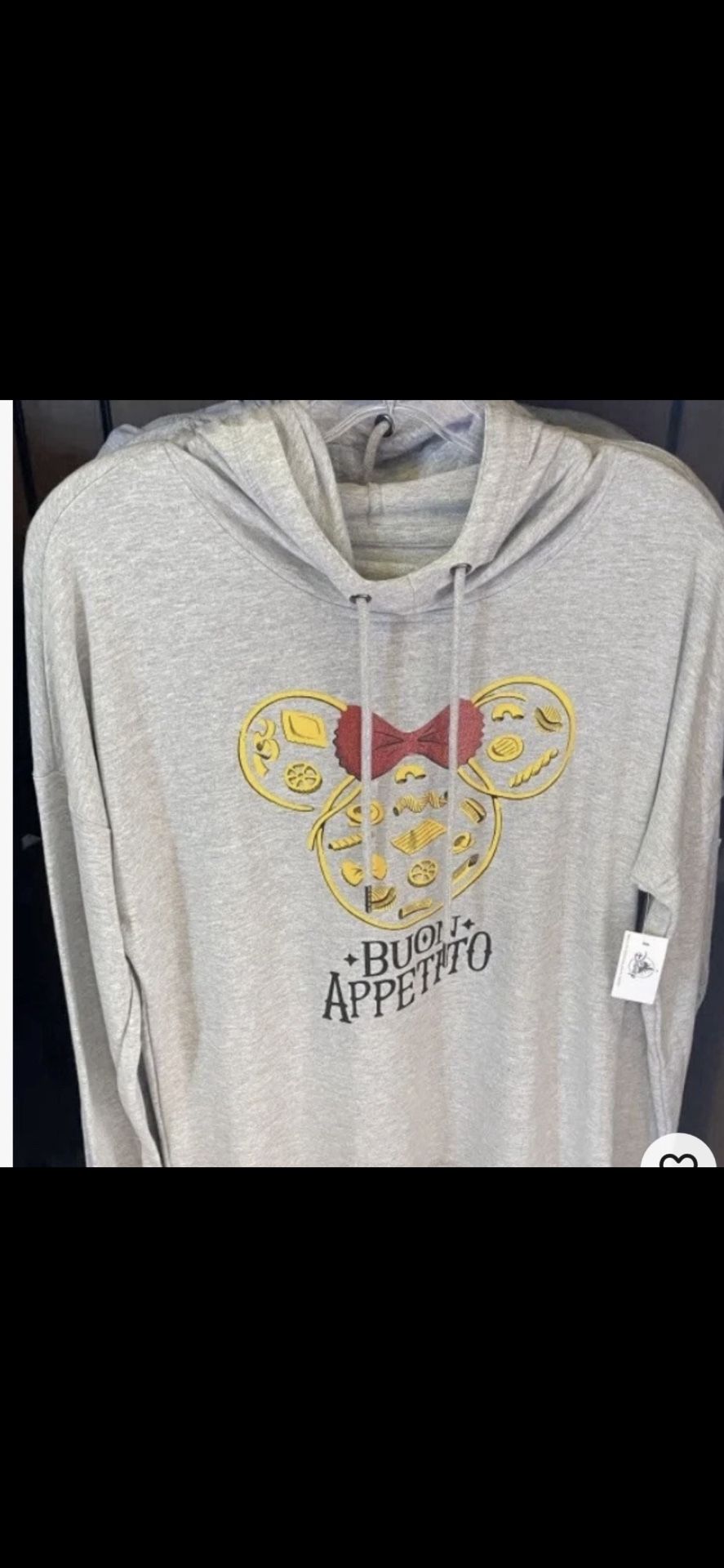 Disney Epcot Italy Long Sleeve Hoodie 
