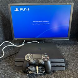 Ps4 Pro 1TB Console with Controller and Cables