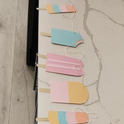 Popsicle Garland for Party