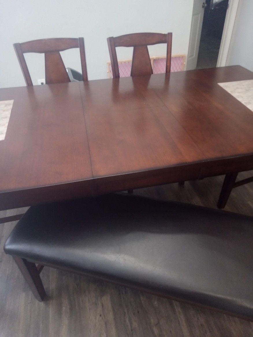 Dining Room Table Chairs And Bench