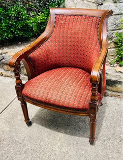 Vintage Regency Style Upholstered Armchair Retail $2,700.00!