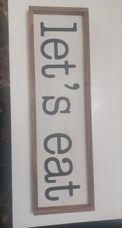 Let's Eat Wall Decor Sign