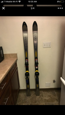 63Inch stainless steel Volant Karve skis! Great condition!